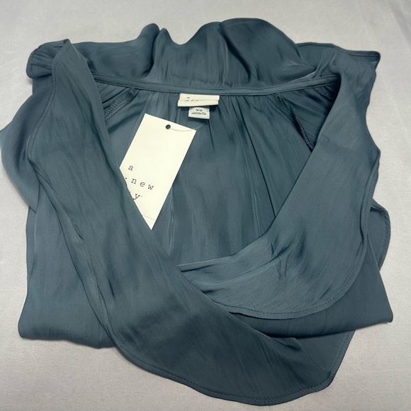 NWT A New Day Teal Women's Blouse - Picture 8 of 8